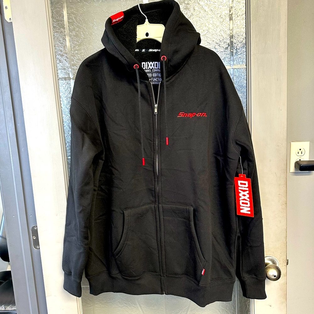 New Men’s Dixxon Sherpa lined Full Zip Hoodie size L